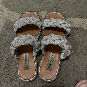 Steve Madden Braided Rhinestone Sandals